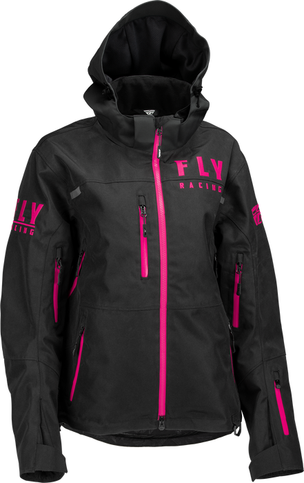 Fly Racing 2023 Women's Carbon Jacket (Black/Pink, 4X-Large)