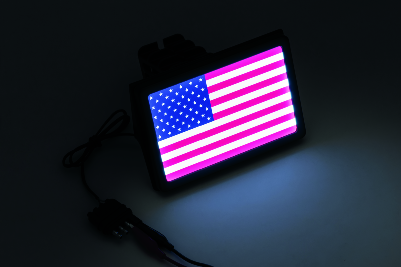 Kuryakyn Freedom Flag LED Hitch Cover Black 2893