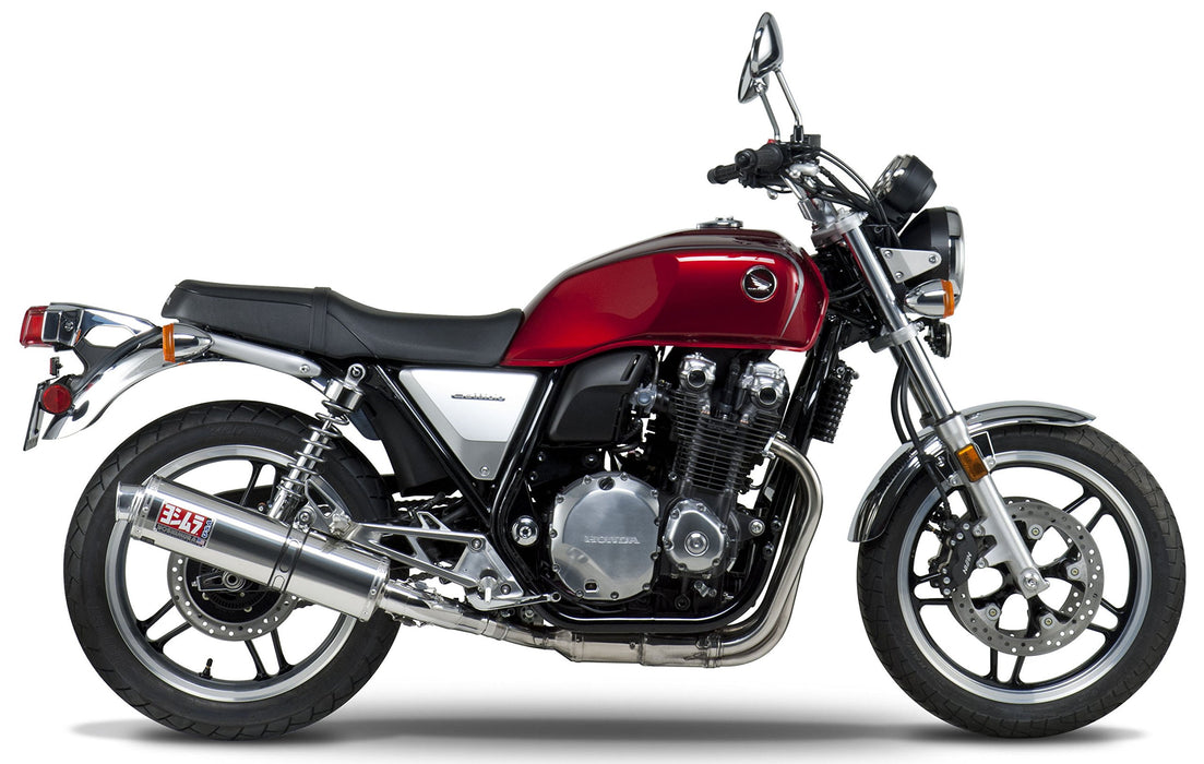 Yoshimura RS-3 Slip-On Exhaust (Street/Stainless Steel/Stainless Steel/Aluminum) Compatible with 13 Honda CB1100