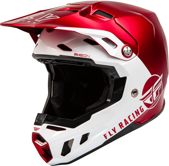 Fly Racing 2023 Adult Formula CC Driver Helmet (Metallic Red/White, XX-Large)