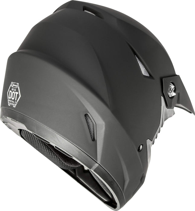 GMAX MX-46 Full Face Off-Road Helmet - Matte Black (Medium)