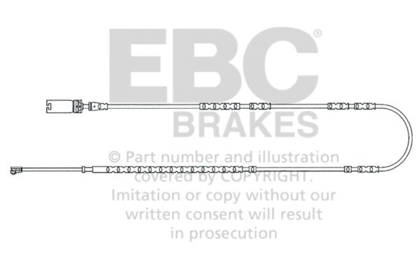 EBC 2013-2015 Fits BMW X1 2.0L Turbo (28I) Rear Wear Leads EFA130