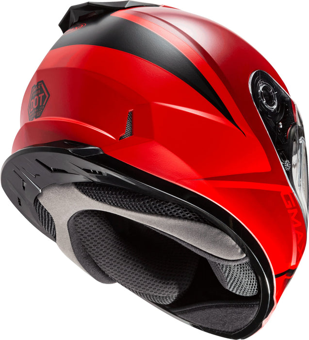 FF-49S Full-FACE Hail Snow Helmet Matte RED/Black SM