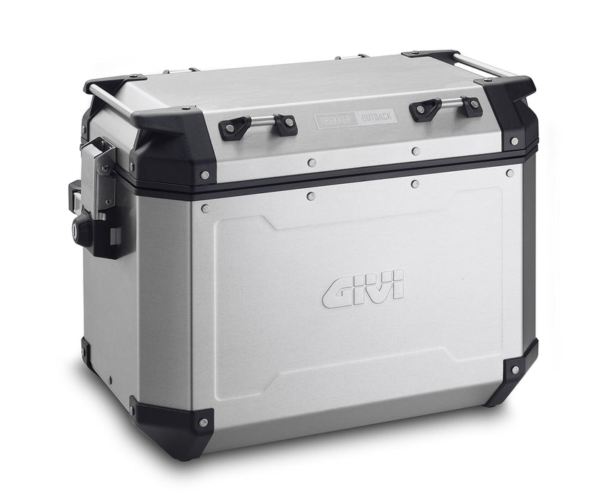 GIVI OBKN48APACK2A Outback Series 48L Aluminum Side Cases Pair (Left and Right) Silver