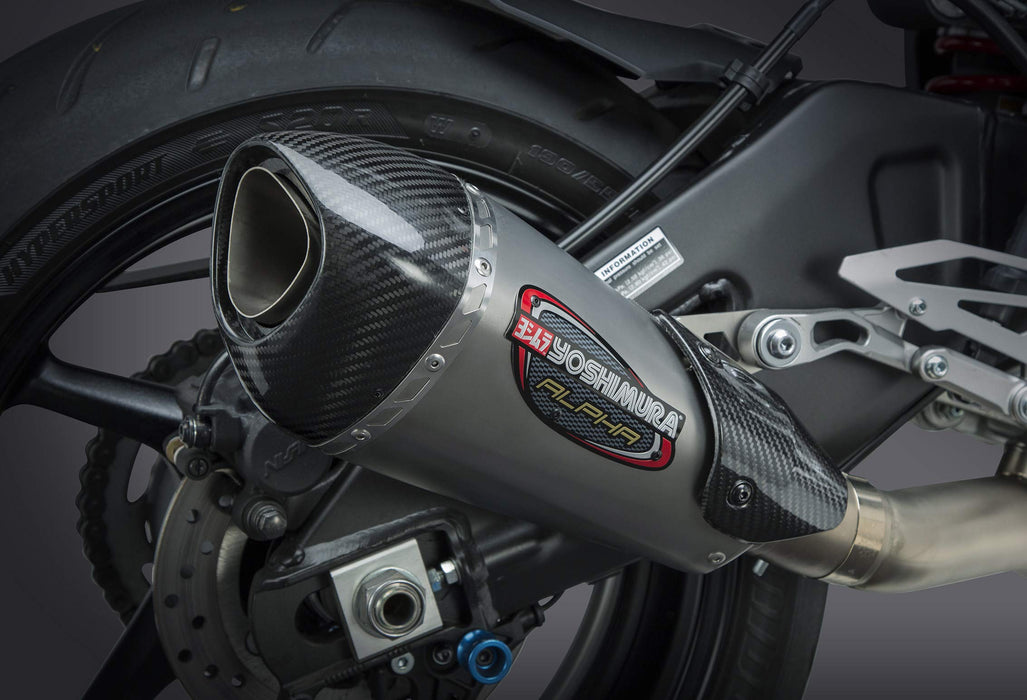 Yoshimura 960-1565 Exhaust Race Alpha-T 3Qtr Slip-On Ss-Ss-Cf Works