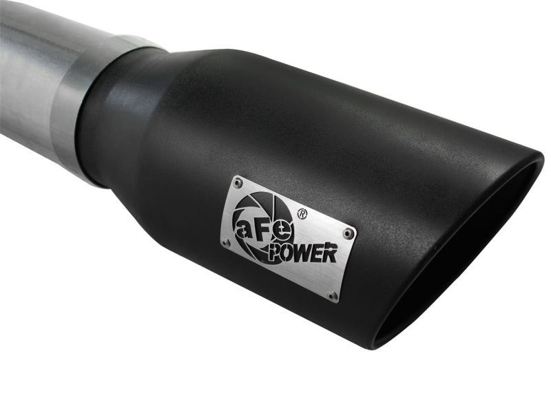 aFe Atlas Exhaust 5in DPF-Back Al Steel 07.5-10 GM Diesel Trucks V8-6.6L (td) LMM (Blk Tip) 49-04040-B