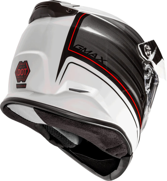 AT-21 Adventure Raley Helmet White/Grey/RED XS