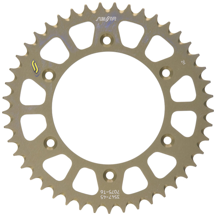 Sunstar 5-354745 Works Triplestar 45-Teeth 520 Chain Size Rear Aluminum Sprocket