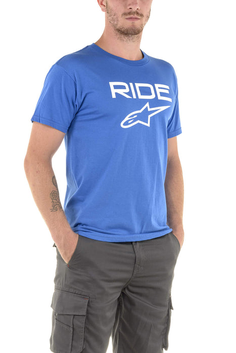 Alpinestars 1038-72000-7920-M Ride 2.0 Tee Royal Blue/White Md