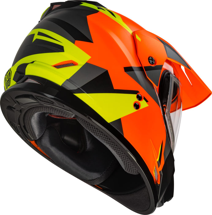 Gmax A2114147 Gm-11S Ripcord Adventure Snow Helmet Matt Neon Org/Hi-Vis XL