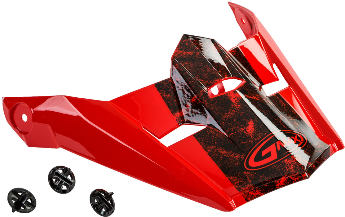 Red/Black/White GMAX MX-46Y Dominant Youth Helmet Visor