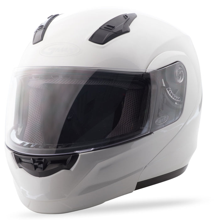 GMAX MD-04, DOT Approved Modular Helmet for Motorcycles, Scooters, Spyders, Mopeds and More (Pearl White)