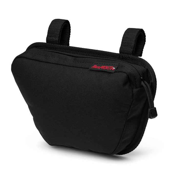 Moto Pockets Motorcycle T-BAR Handlebar Bag, Fits Harley Davidson, Double Lockable Zippers, Made In The USA!