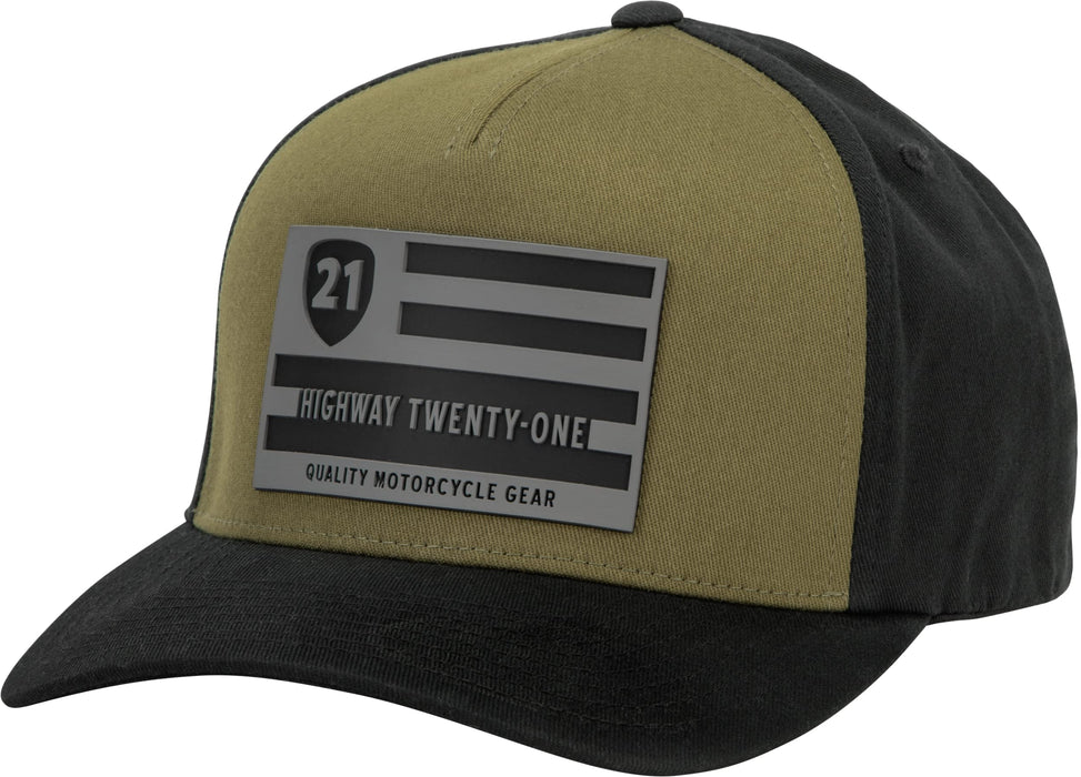 Highway 21 Patriot Hat (Green/Black, Small/Medium)