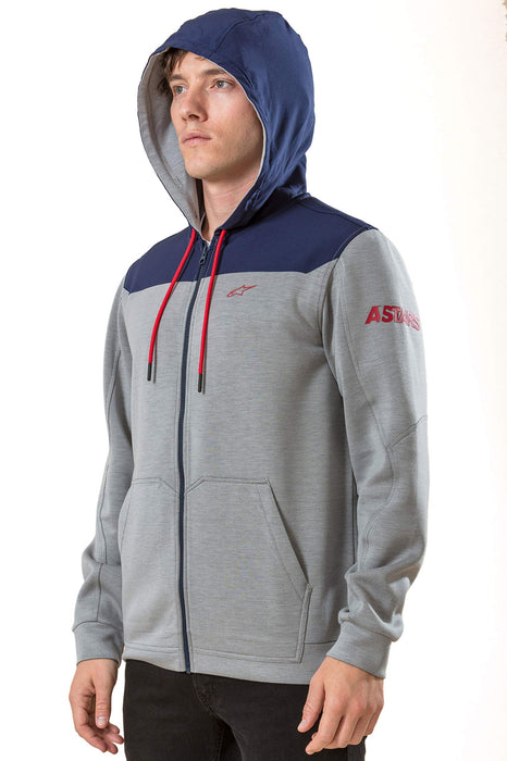 Alpinestars 1019-53100-1171-2XL Venom Fleece - Grey Heather/Navy (2X)