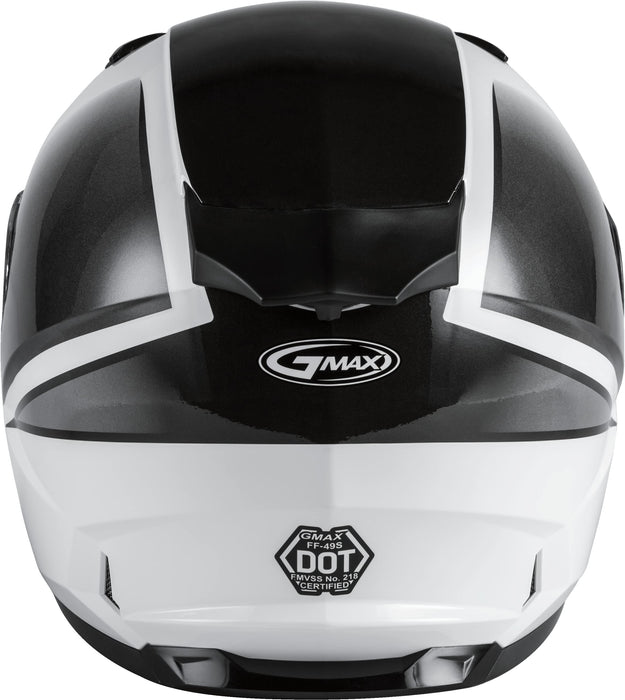 FF-49S Hail Snow Helmet W/ELEC Shield White/Black SM