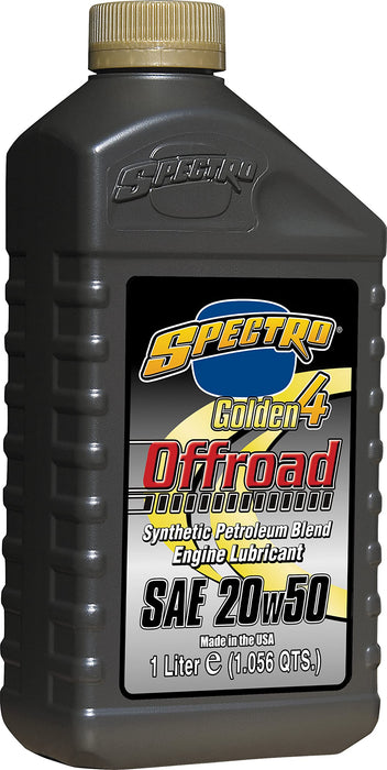 Spectro L.OB25 Golden Offroad Semi-Syn 4T - 20W50-1lt. - 12/case