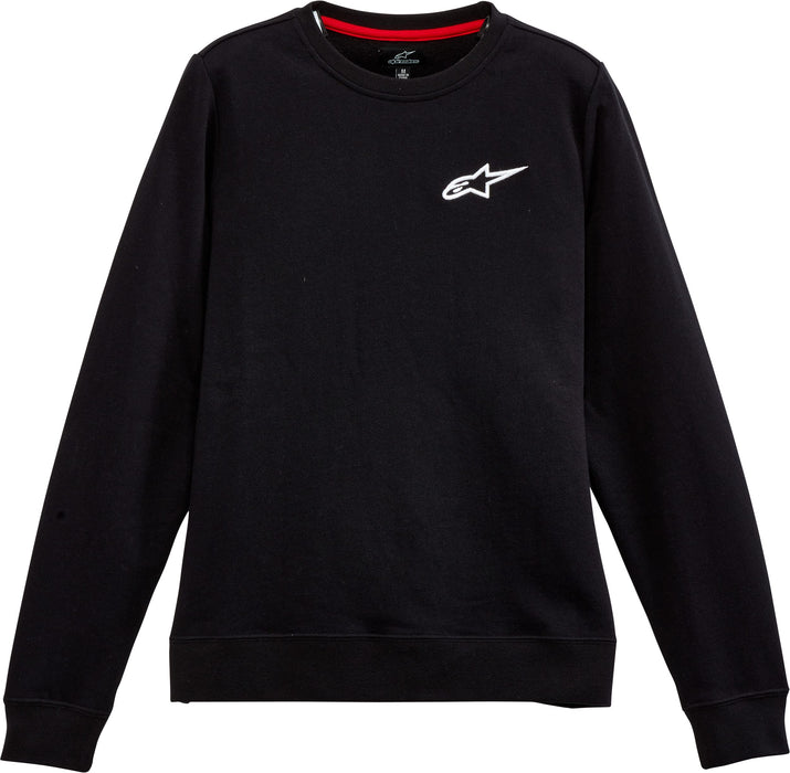 Alpinestars Women's Ageless Chest Crew Sweater (X-LARGE) (BLACK)