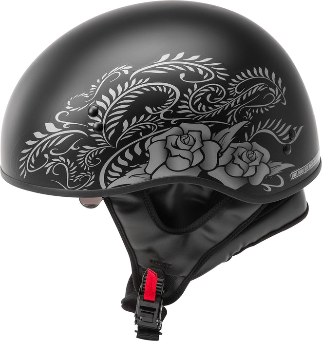 GMAX HH-65 Naked DOT Approved Half Helmet for Motorcycle, Moped, Scooter and More