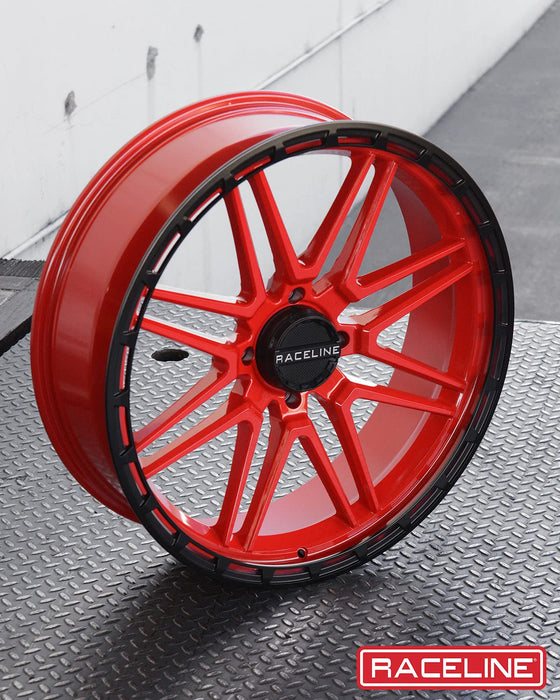 Raceline Wheels A11R KRANK XL UTV/ATV Wheel Red/Black 22x7" 4x156", 0 mm offset/(4"B/S)