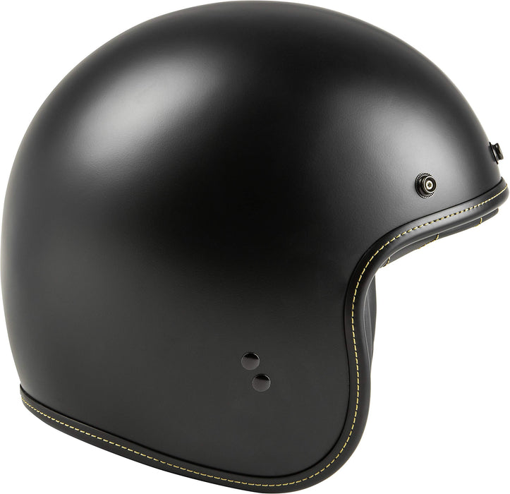 Highway 21 Motorcycle .38 Open Face Helmet (Black, 2X-Large)