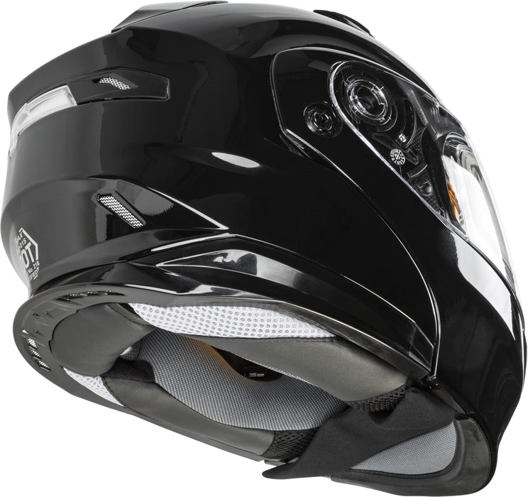 GMAX MD-01S, DOT Approved Modular Helmet, Electric Dual Lens Shield for Snow & Motor Sports, (Black, XX-Large)