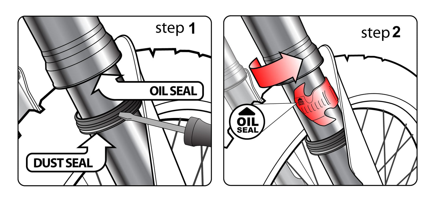 Risk Racing 00-123 Small 35mm - 45mm Seal Doctor, Small (35 millimeters - 45 millimeters), Red