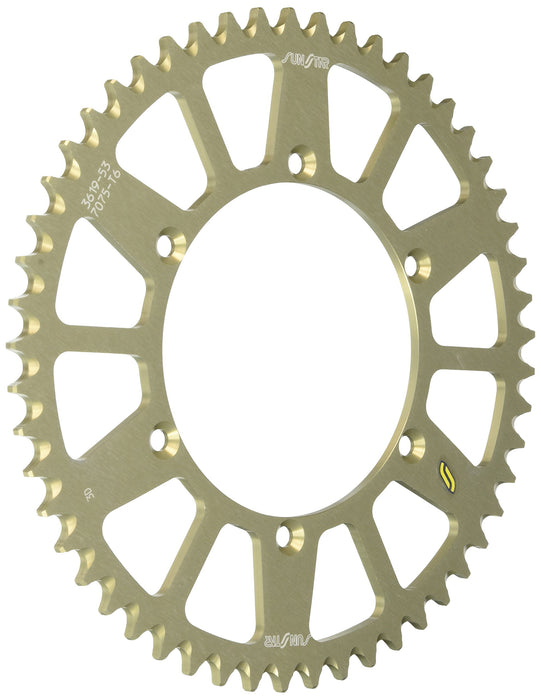 Sunstar 5-361953 Works Triplestar 53-Teeth 520 Chain Size Rear Aluminum Sprocket