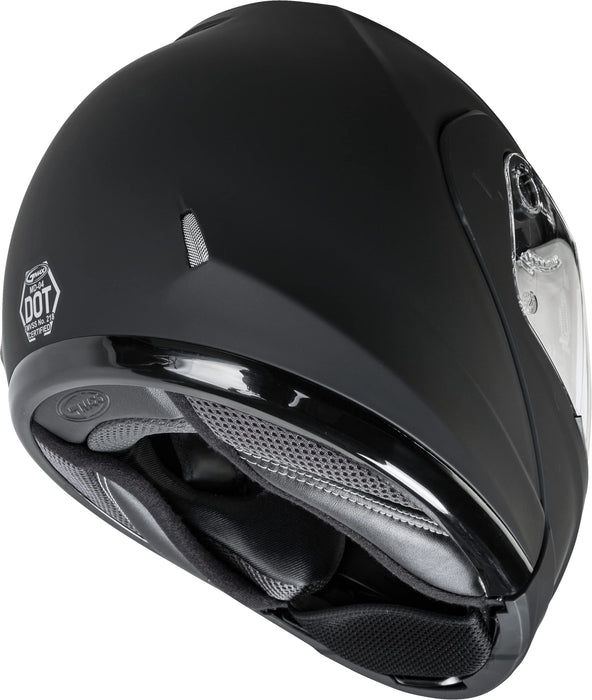 GMAX MD-04, DOT Approved Modular Helmet for Motorcycles, Scooters, Spyders, Mopeds and more (MATTE BLACK)