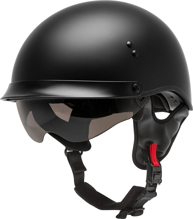 GMAX HH-65 Naked DOT Approved Half Helmet for Motorcycle, Moped, Scooter and More