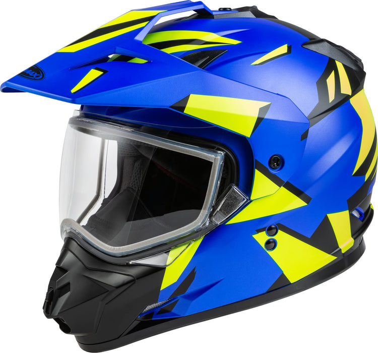 Gmax A2114625 Gm-11S Ripcord Adventure Snow Helmet Matte Blue/Hi-Vis Md