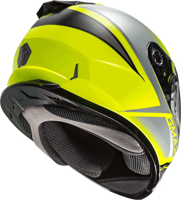 FF-49S Hail Snow Helmet W/ELEC Shield Matte HI-VIS/BLK/Gry MD