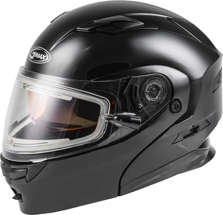 GMAX MD-01S, DOT Approved Modular Helmet, Electric Dual Lens Shield for Snow & Motor Sports, (Black, XX-Large)