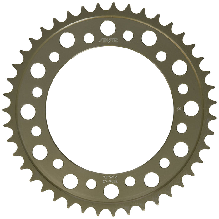 Sunstar 5-362643 Works Triplestar 43-Teeth 520 Chain Size Rear Aluminum Sprocket