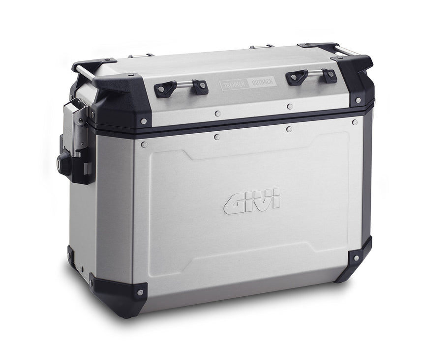 GIVI OBKN37APACK2A Outback Series 37L Aluminum Side Cases Pair (Left and Right) Silver