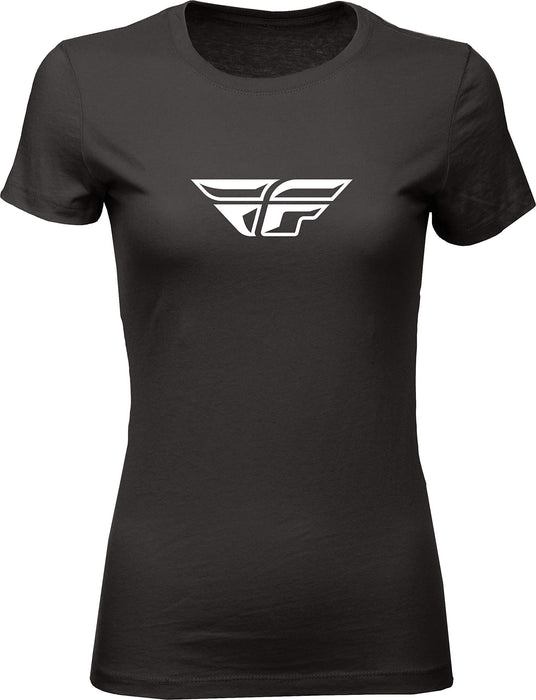 Fly Racing Women's F-Wing T-Shirt (X-Large) (Black)