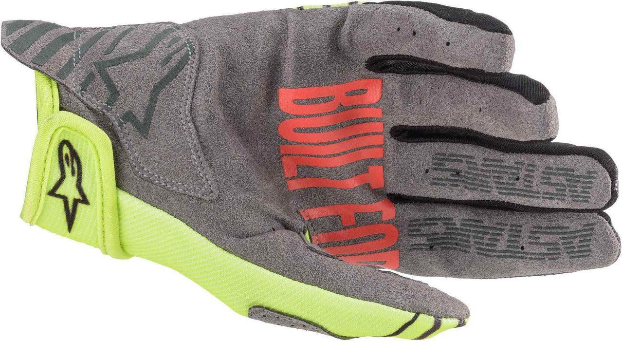 Alpinestars Youth Radar Gloves Yellow/Anthracite Sm 3541820-559-S