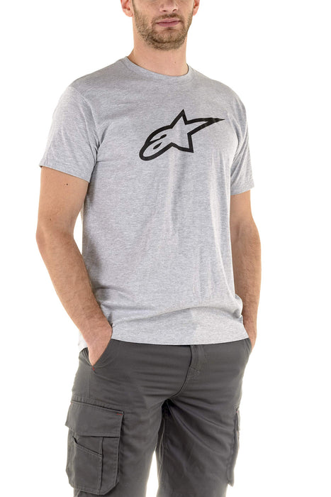 Alpinestars Men's Logo t-Shirt Modern fit Short Sleeves, Ageless Classic el Grey Heather/Black, XXL