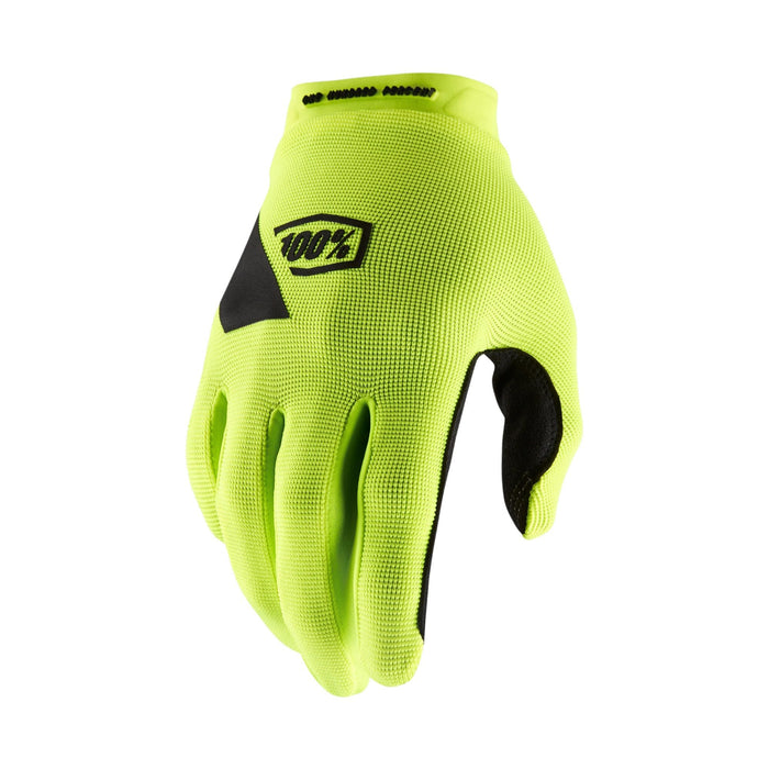 100% Ridecamp Gloves Fluo Yellow Lg 10011-00012