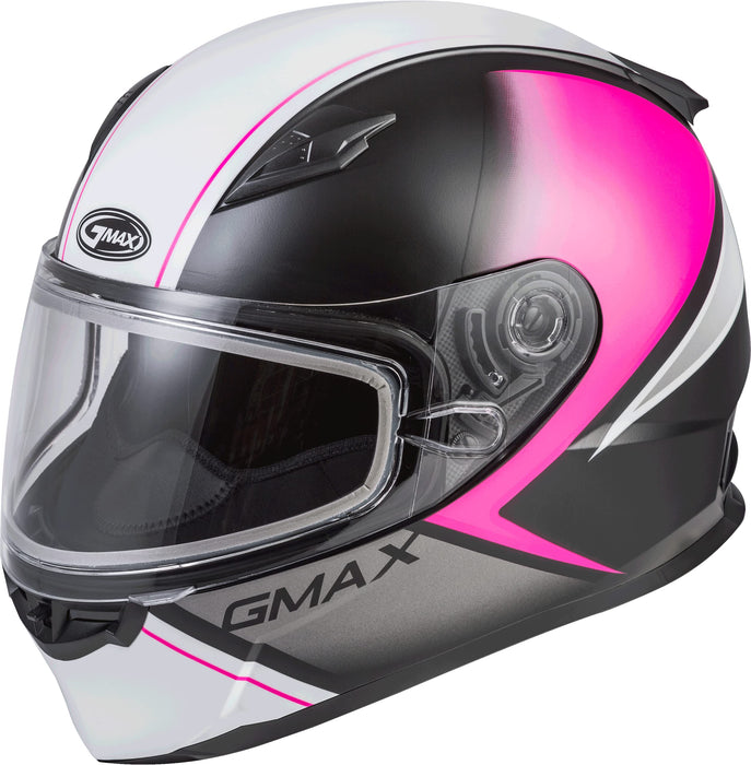 FF-49S Full-FACE Hail Snow Matte Black/Pink/White LG