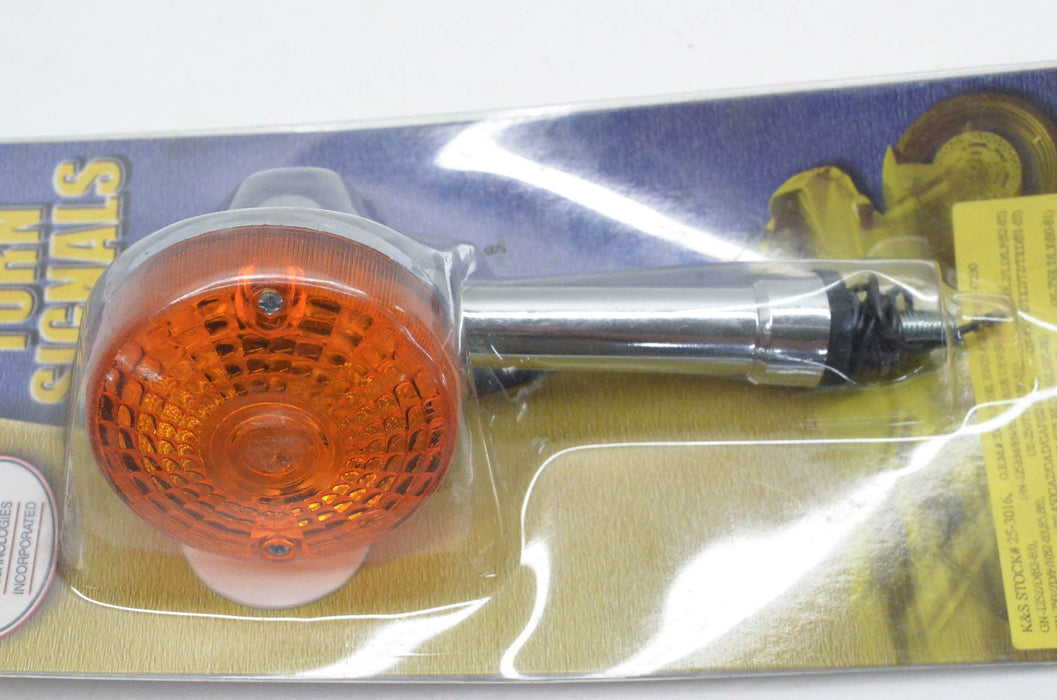 K&S Dot Compliant Turn Signal W/Amber Lens 25-3016