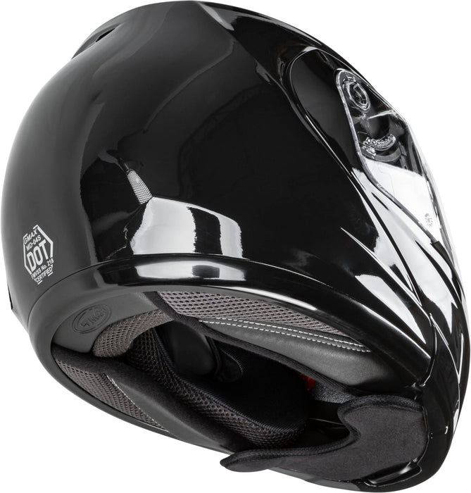 GMAX MD-04S, DOT Approved Modular Helmet for Snow & Motor Sports with Dual Lens Shield (Black)