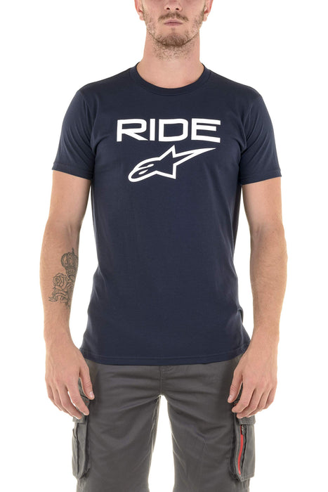 Alpinestars 1038-72000-7020-XL Ride 2.0 Tee - Navy/White (X-Large)