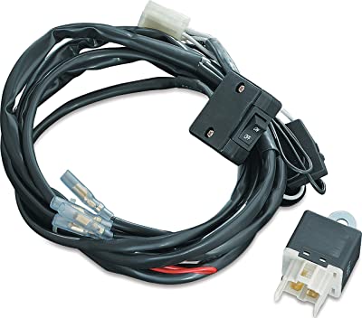 Kuryakyn Motorcycle Accessory: Wiring And Relay Kit With Rocker Switch, Universal Fit For 12V Applications , Black 2328