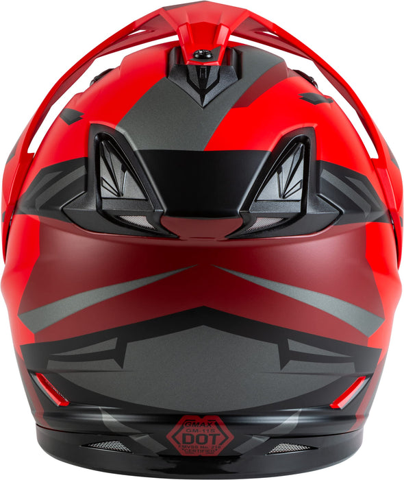 Gmax A2114035 Gm-11S Ripcord Adventure Snow Helmet Matte Red/Black Md