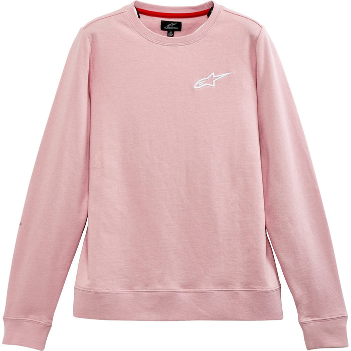 Alpinestars Women's Ageless Chest Crew Sweater (SMALL) (PINK)