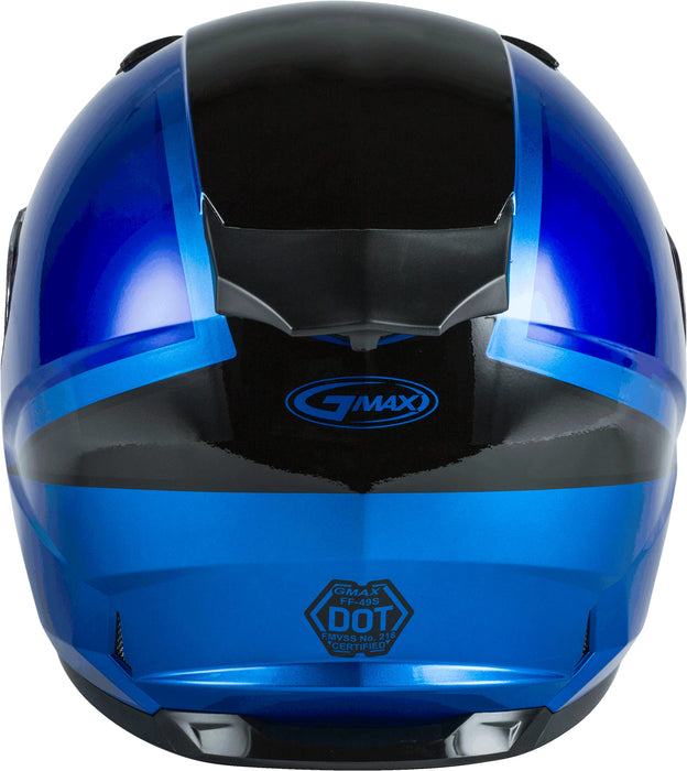 FF-49S Full-FACE Hail Snow Helmet Blue/Black MD