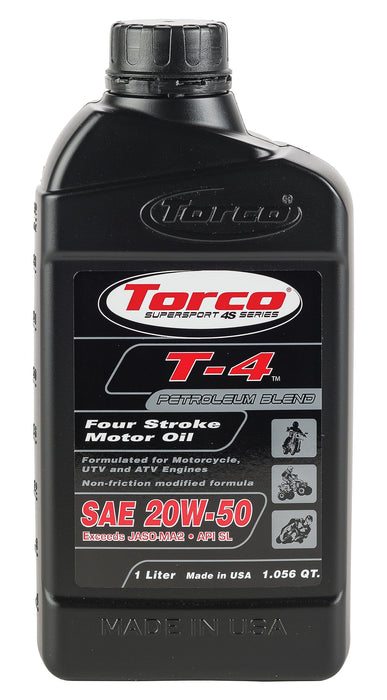 Torco T-4 Four-Stroke Motor Oil (20W-50)