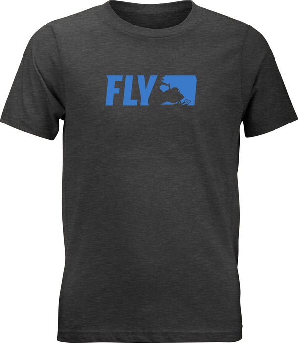 Fly Racing 352-0526YL Fly Youth Primary Tee Charcoal Yl