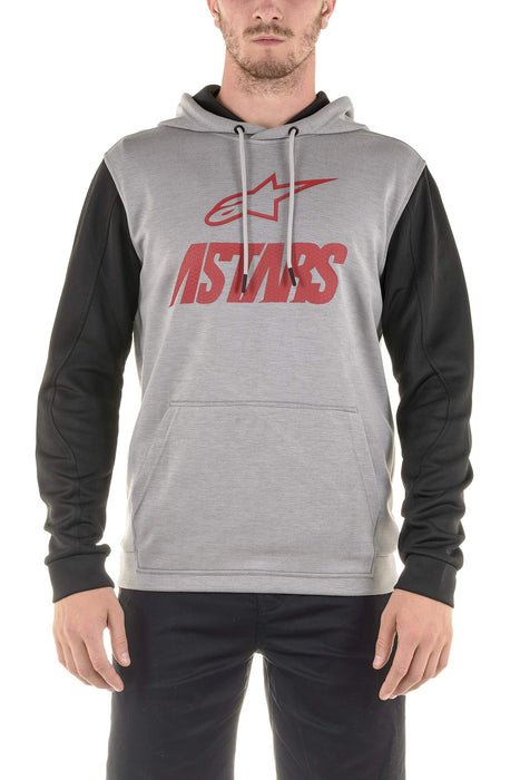 Alpinestars 1139-51100-1131-S Convergy Fleece - Grey Heather/Red (Small)